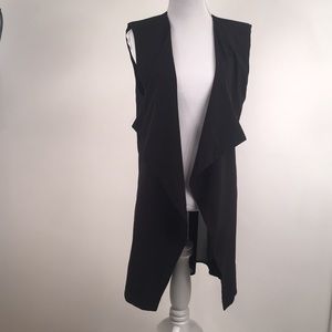 ✅ SOLD Black LONG FLOWY Vest Ladies Medium